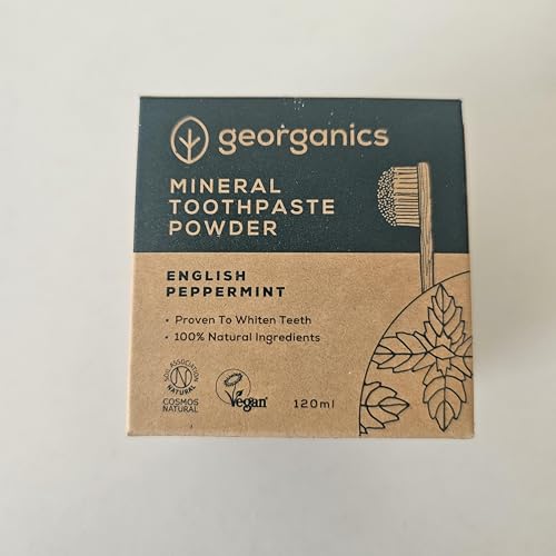 Georganics Natural Toothpaste 120ml - Spearmint | Remineralising Natural Toothpaste, Fluoride Free + SLS Free (120ml)