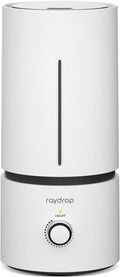 raydrop Humidifier for Bedroom & Children's Room, 1.7 L Quiet & Space-Saving Ultrasonic Room Humidifier for Baby & Plants, Easy to Use & Easy to Clean, Automatic Shut-Off
