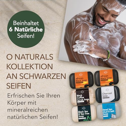 O Naturals 100% Natürliche und Biologische Barseife - Festes Duschgel Naturkosmetic Dusch Seife Vegan Zitrus Seife Hände Gesicht Körper mit Vitamin C & E Hydratiert die Haut