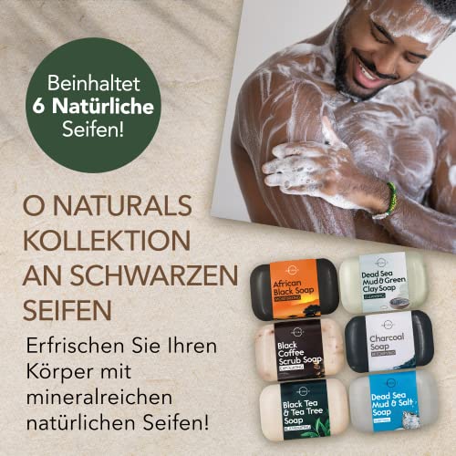 O Naturals 100% Natürliche und Biologische Barseife - Festes Duschgel Naturkosmetic Dusch Seife Vegan Zitrus Seife Hände Gesicht Körper mit Vitamin C & E Hydratiert die Haut