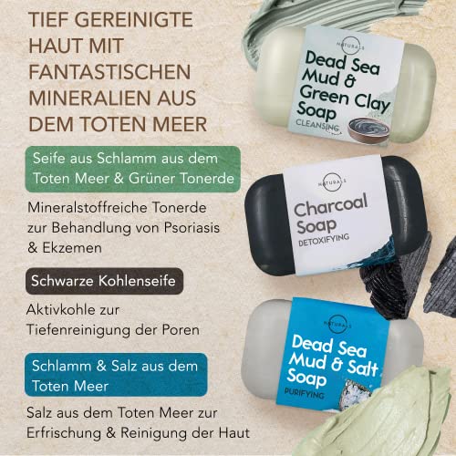 O Naturals 100% Natürliche und Biologische Barseife - Festes Duschgel Naturkosmetic Dusch Seife Vegan Zitrus Seife Hände Gesicht Körper mit Vitamin C & E Hydratiert die Haut