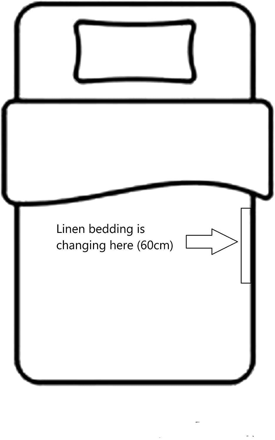 Linen Bed Linen Set, 100% Natural Linen Bed Linen, Stonewashed