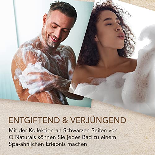 O Naturals 100% Natürliche und Biologische Barseife - Festes Duschgel Naturkosmetic Dusch Seife Vegan Zitrus Seife Hände Gesicht Körper mit Vitamin C & E Hydratiert die Haut