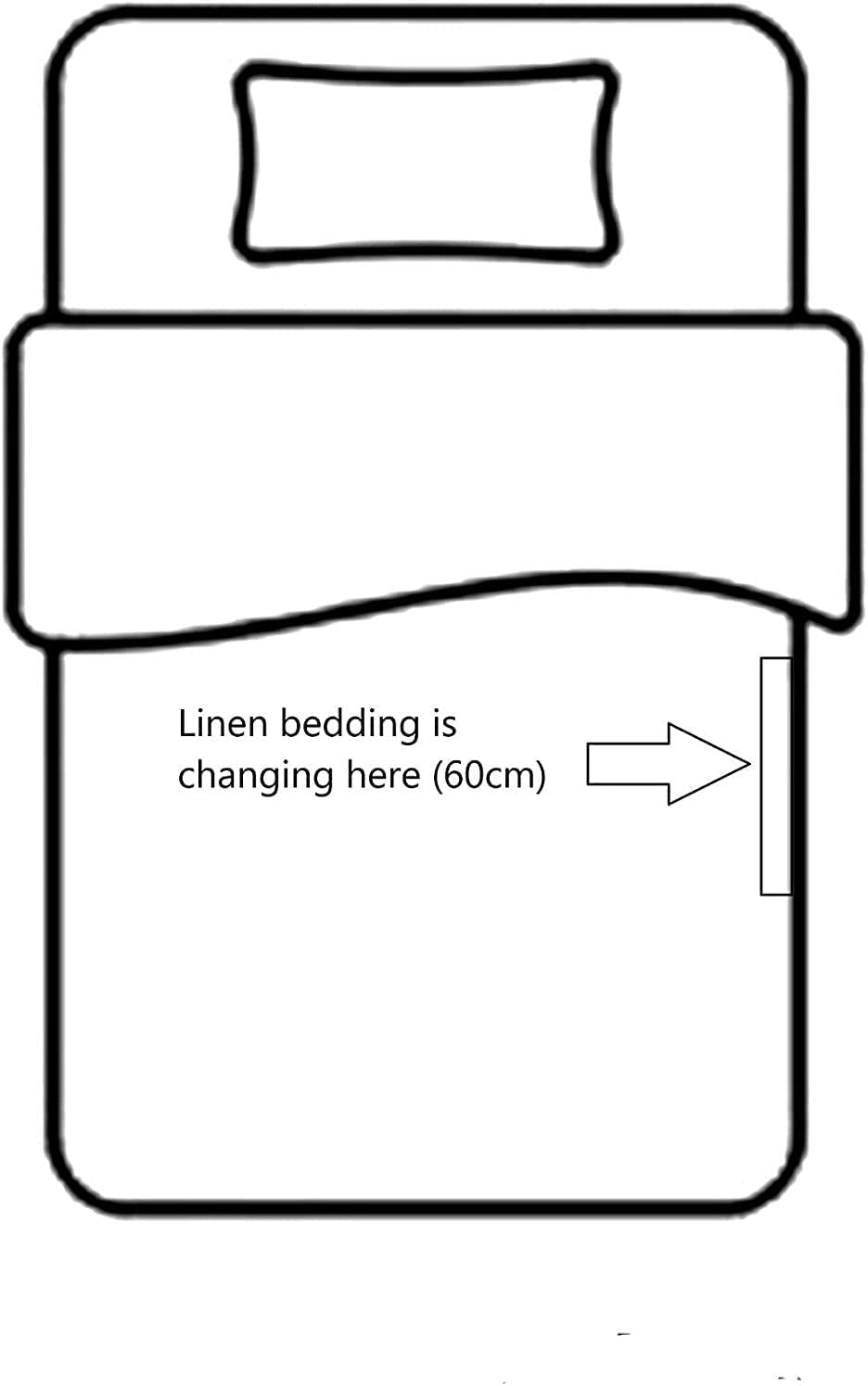 Linen Bed Linen Set, 100% Natural Linen Bed Linen, Stonewashed