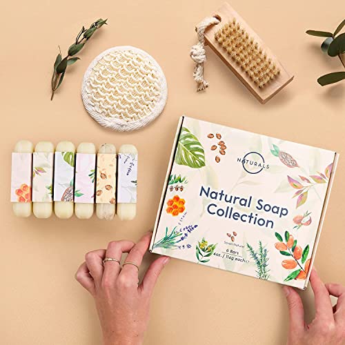 O Naturals 100% Natürliche und Biologische Barseife - Festes Duschgel Naturkosmetic Dusch Seife Vegan Zitrus Seife Hände Gesicht Körper mit Vitamin C & E Hydratiert die Haut