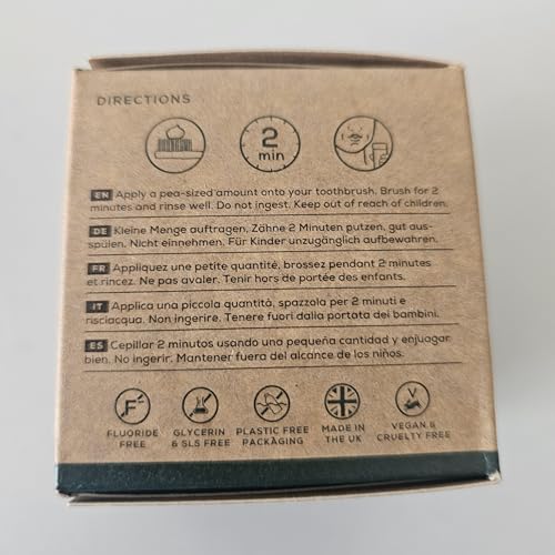 Georganics Natural Toothpaste 120ml - Spearmint | Remineralising Natural Toothpaste, Fluoride Free + SLS Free (120ml)