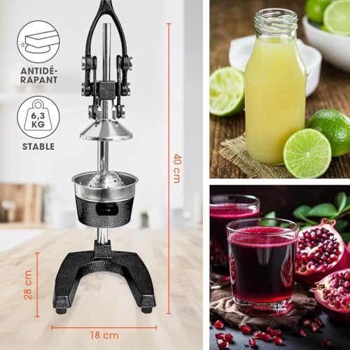 Lumaland Juicer Made of Stainless Steel, High-quality Citrus Juicer With Lever In Various Designs