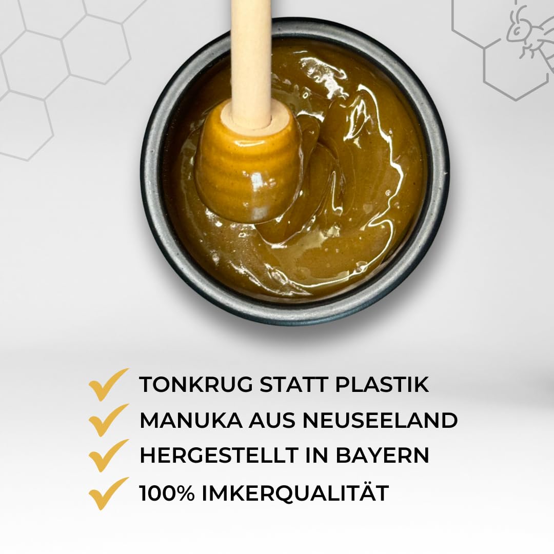 Nigela Manuka Honey MGO 400+ with Black Cumin Oil - Real Wound Healing Honey with High Thymoquinone Content - Certified & Laboratory Tested Manuka Honey from New Zealand - 160 g