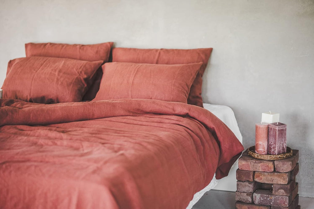 Linen Bed Linen Set, 100% Natural Linen Bed Linen, Stonewashed
