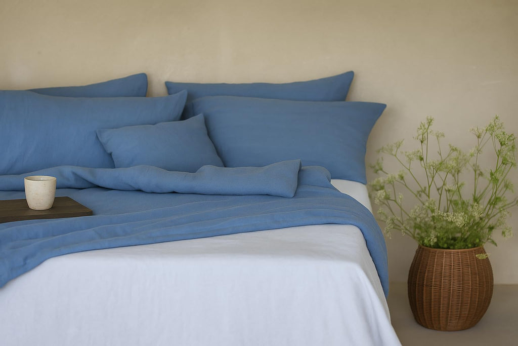 Linen Bed Linen Set, 100% Natural Linen Bed Linen, Stonewashed