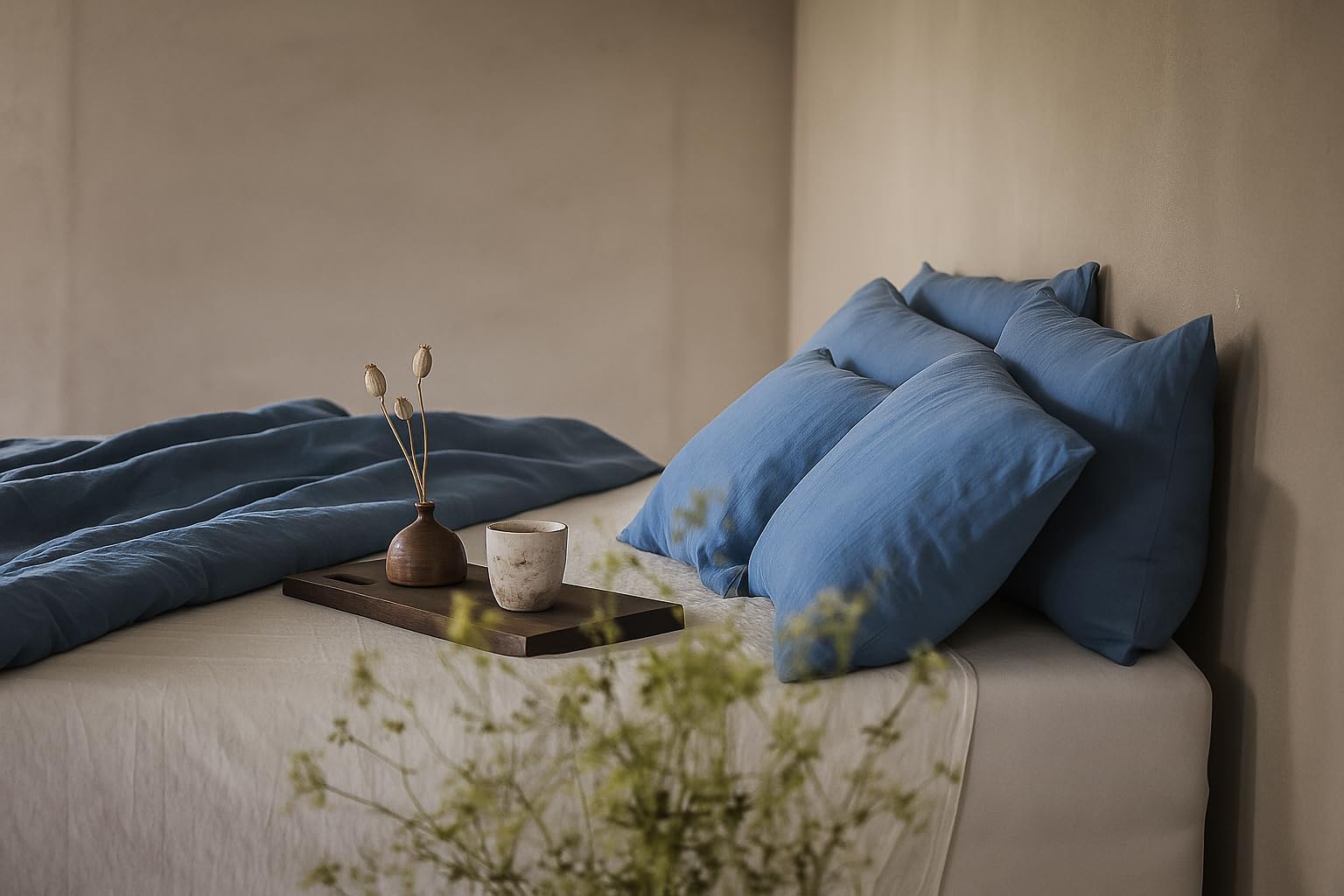 Linen Bed Linen Set, 100% Natural Linen Bed Linen, Stonewashed