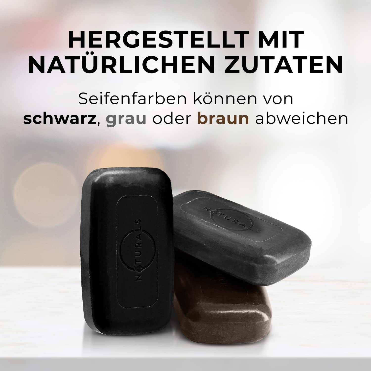 O Naturals 100% Natürliche und Biologische Barseife - Festes Duschgel Naturkosmetic Dusch Seife Vegan Zitrus Seife Hände Gesicht Körper mit Vitamin C & E Hydratiert die Haut