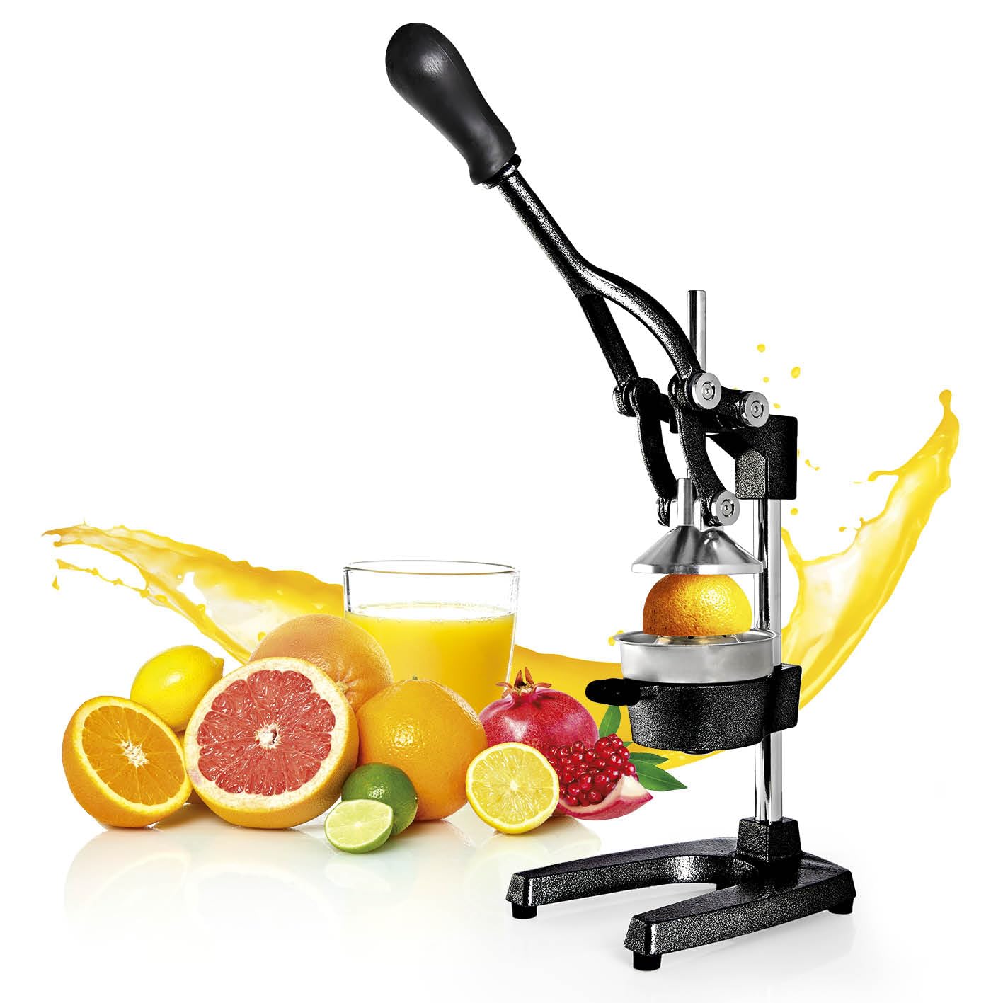 Lumaland Juicer Made of Stainless Steel, High-quality Citrus Juicer With Lever In Various Designs