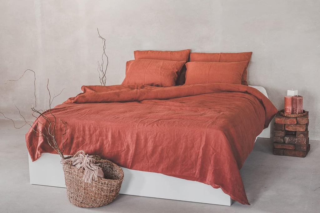 Linen Bed Linen Set, 100% Natural Linen Bed Linen, Stonewashed