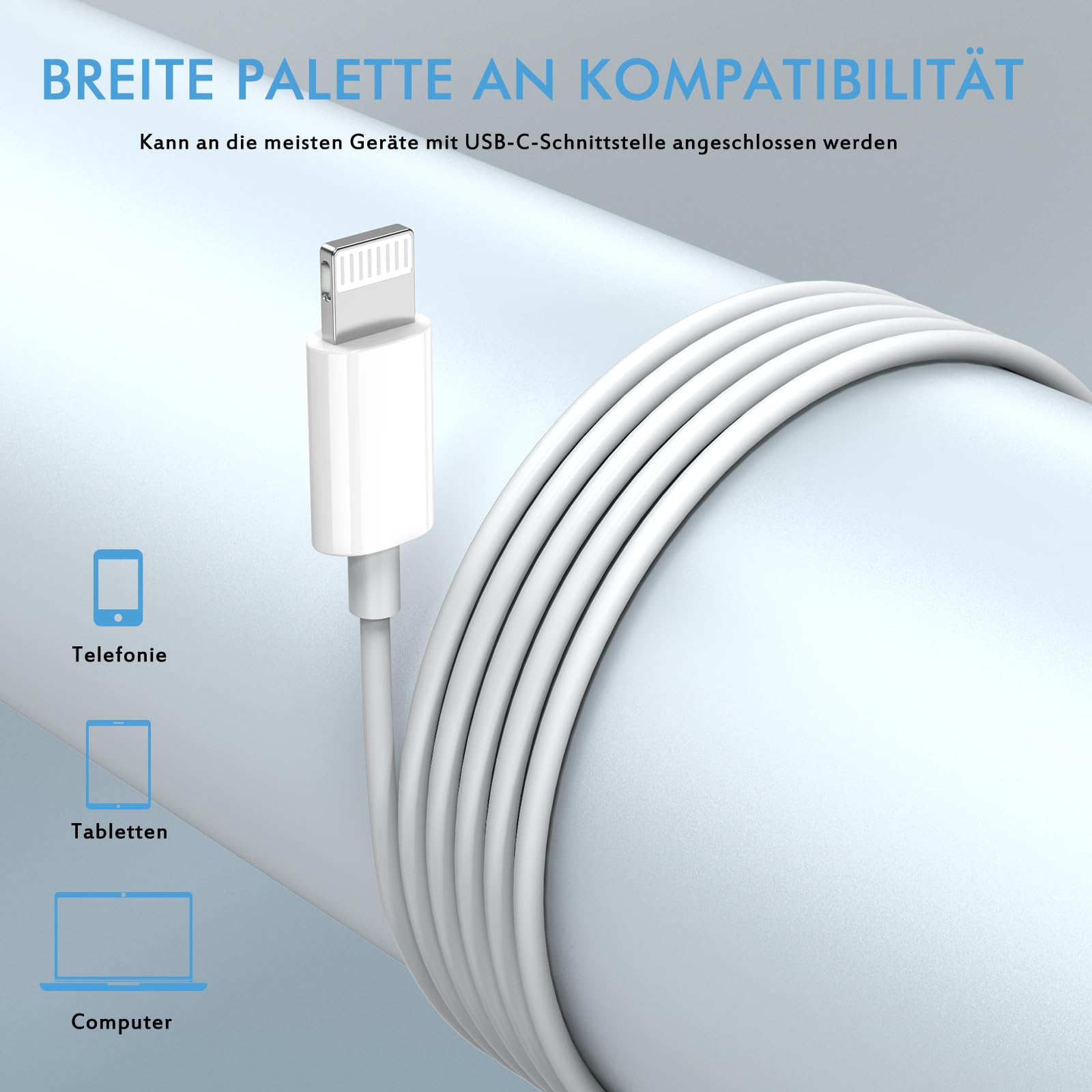 iPhone Headphones with Cable, In-Ear Headphones [MFi Certified], Cable Headphones with Microphone and HiFi Stereo Earphones for iPhone 14/13/12/11 Plus Pro Max/XR/XS/X/SE/8/7/Plus/iPad Supports All