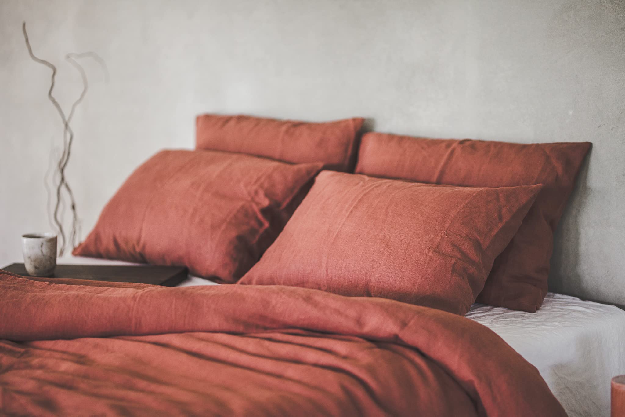 Linen Bed Linen Set, 100% Natural Linen Bed Linen, Stonewashed