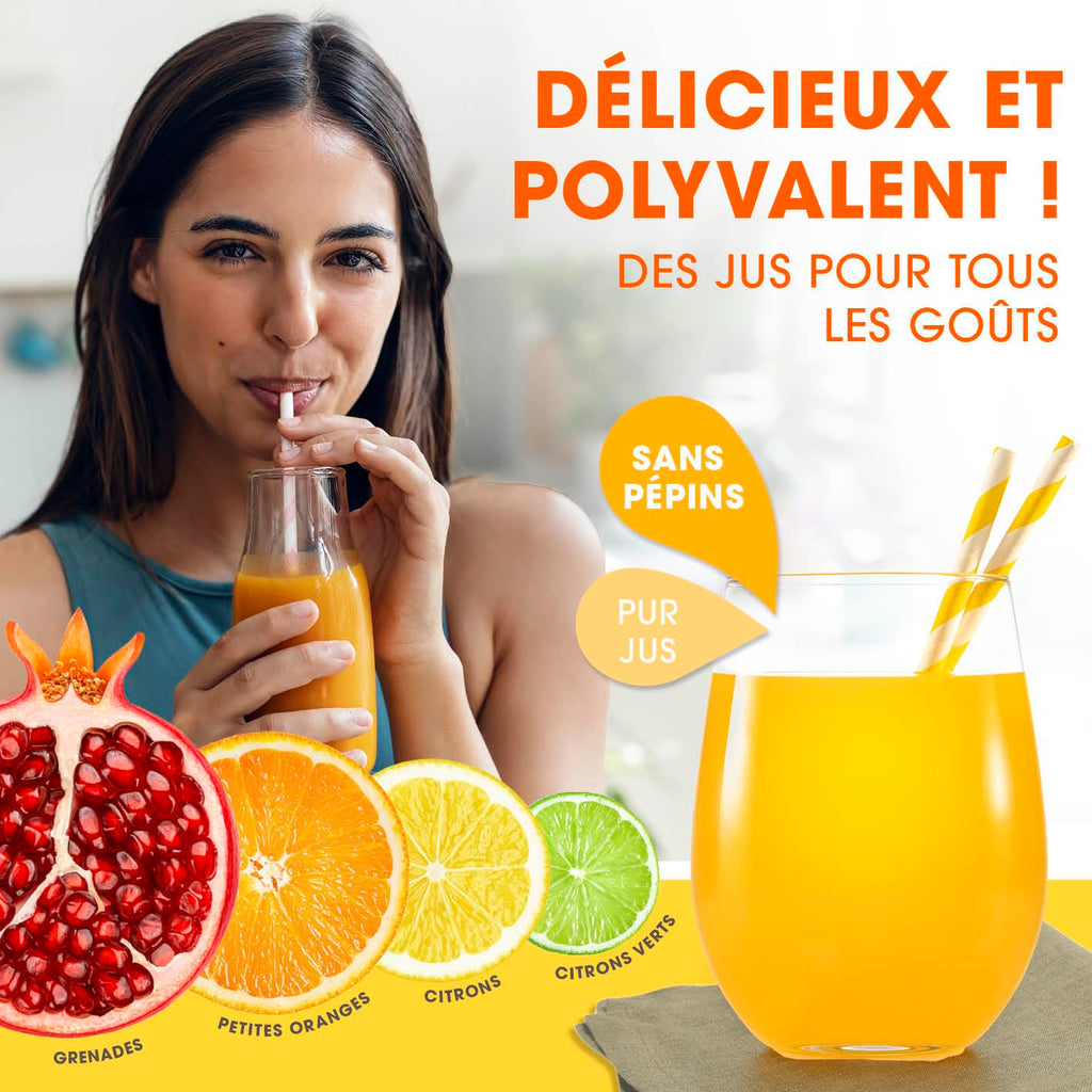 Lumaland Juicer Made of Stainless Steel, High-quality Citrus Juicer With Lever In Various Designs