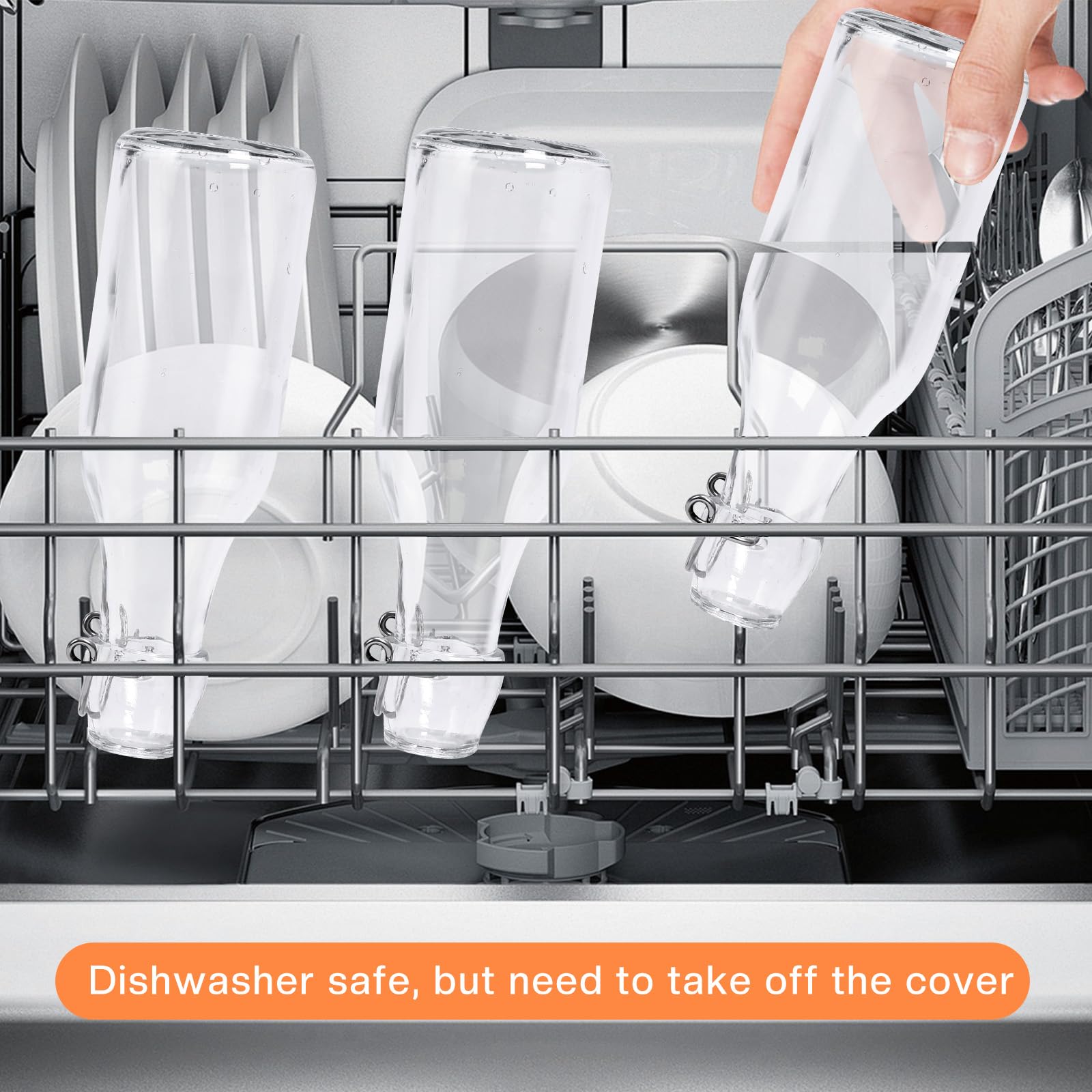 Glasflaschen 250ml mit Bügelverschluss, 10 Stück Kleine Flaschen Zum Befüllen, Bügelflasche zum Befüllen, Saftflasche für Öl, Essig, Saft & Limonade