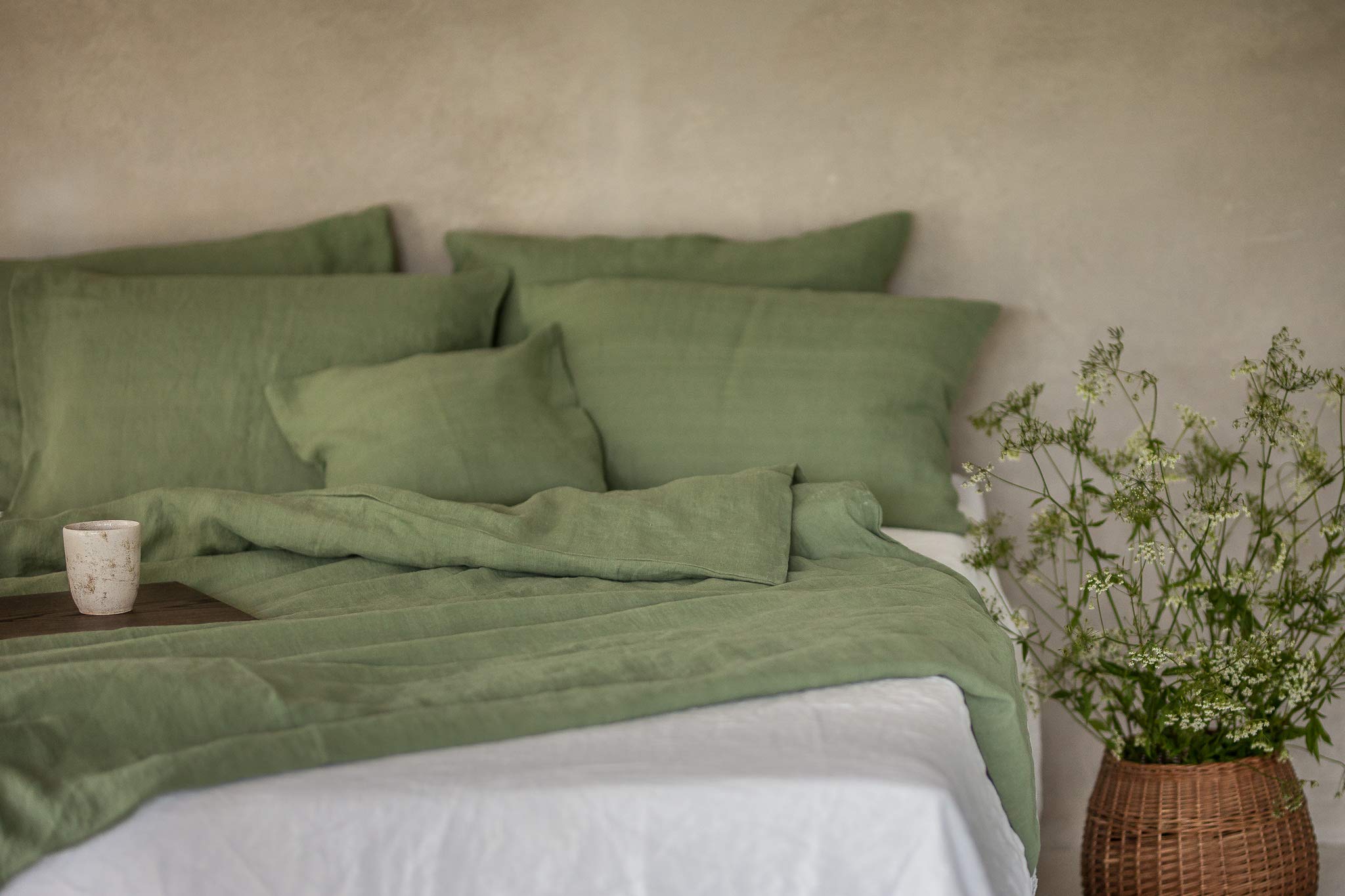 Linen Bed Linen Set, 100% Natural Linen Bed Linen, Stonewashed
