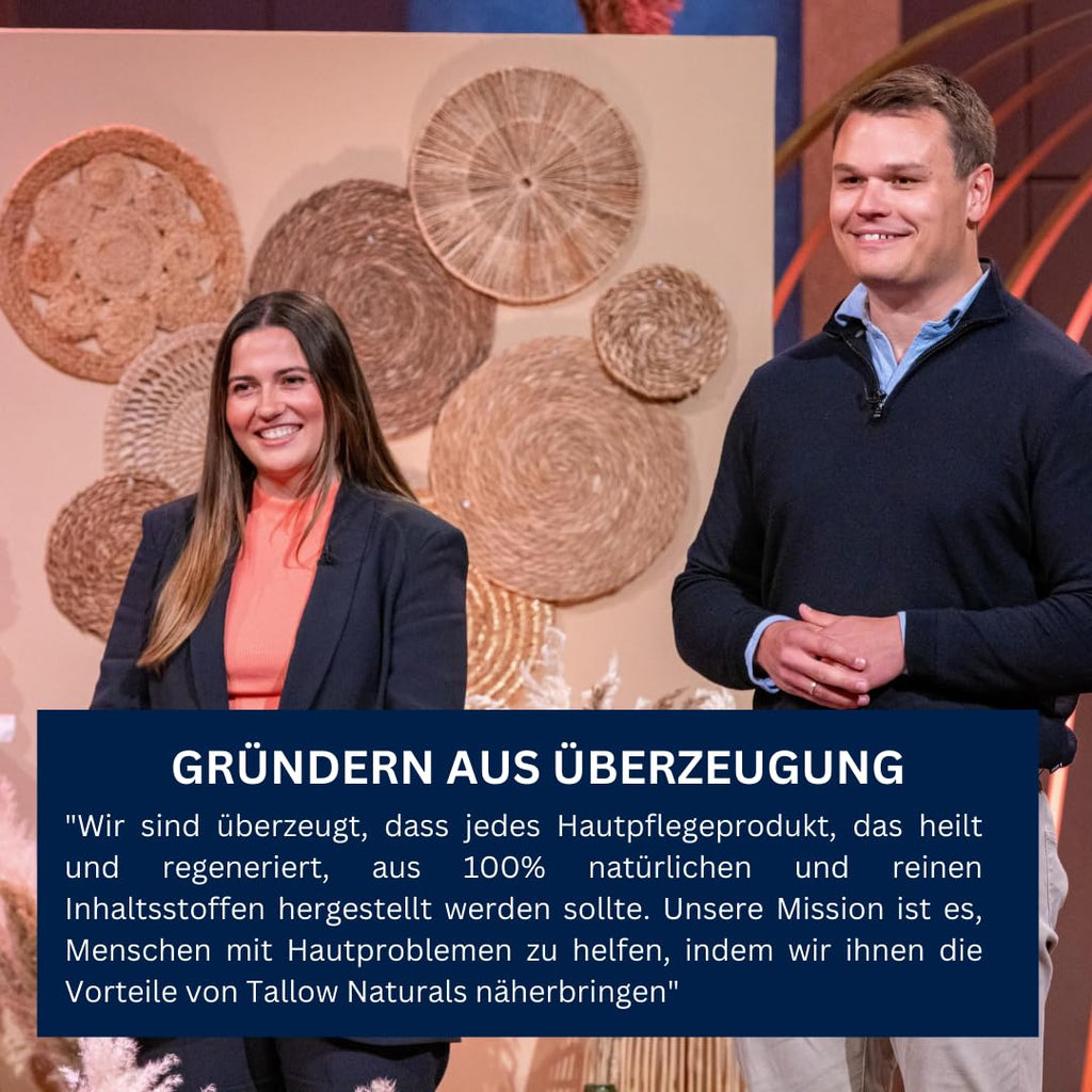 TALLOW Naturals Barrier Repair Pure - Known from the Lion Cave - 100% Organic Beef Tallow Cream, Organic Beef Tallow Skincare, from Germany from Grass-Fed Cattle (120 ml)