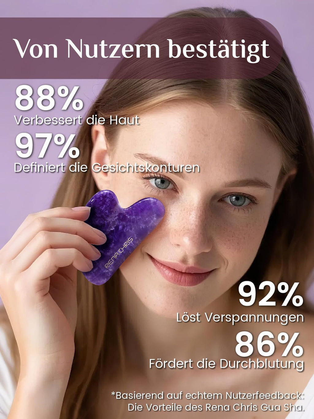 Rena Chris Stainless Steel Gua Sha Stone, Guasha Stone for Jaw Lines Firming and Reducing Face Swelling, Skin Care Gift - Silver