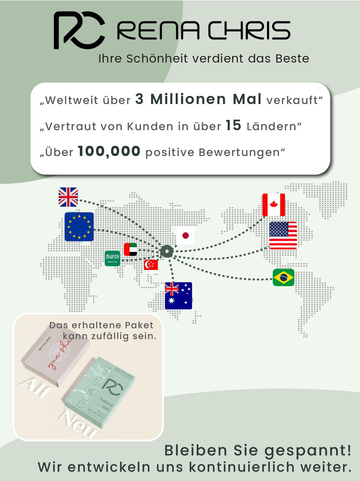 Rena Chris Stainless Steel Gua Sha Stone, Guasha Stone for Jaw Lines Firming and Reducing Face Swelling, Skin Care Gift - Silver