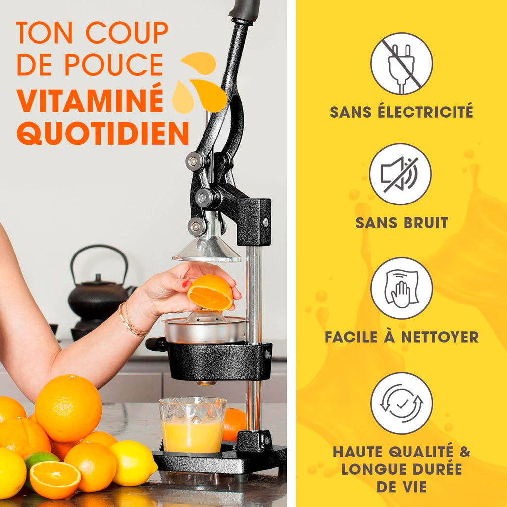 Lumaland Juicer Made of Stainless Steel, High-quality Citrus Juicer With Lever In Various Designs