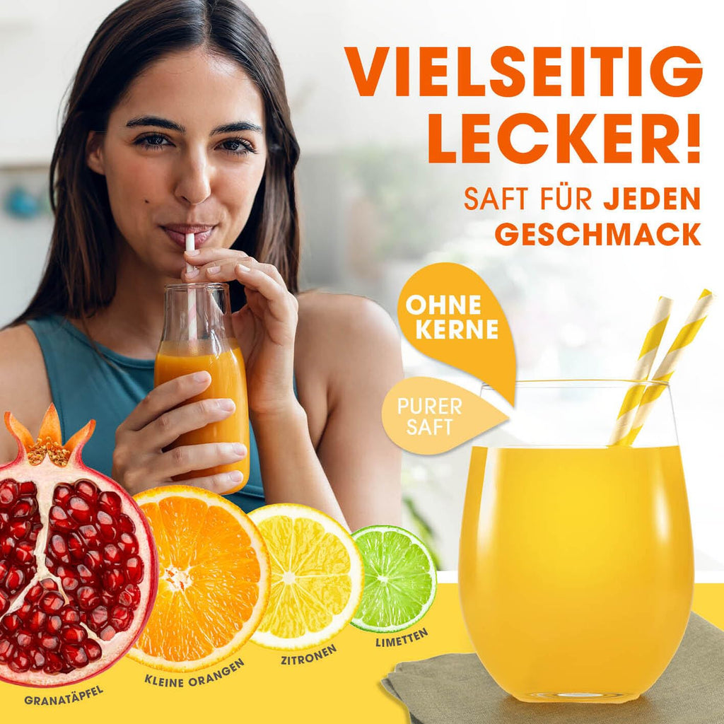 Lumaland Juicer Made of Stainless Steel, High-quality Citrus Juicer With Lever In Various Designs