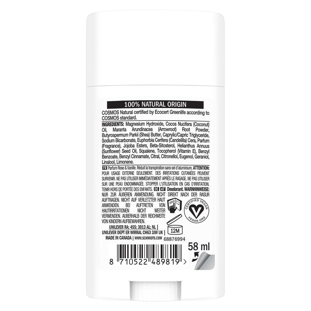 Schmidt's Natural Deodorant Stick Lavender & Sage Deodorant without Aluminium for Long-Lasting Freshness 75 g Pack of 1