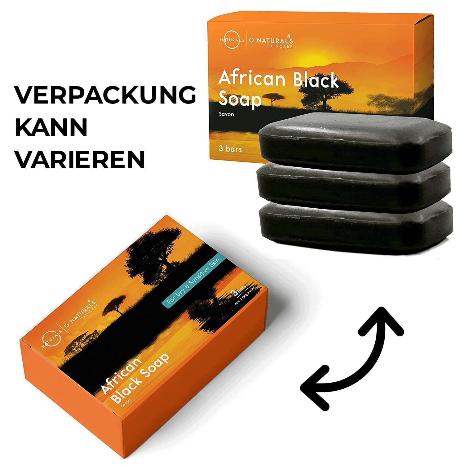 O Naturals 100% Natürliche und Biologische Barseife - Festes Duschgel Naturkosmetic Dusch Seife Vegan Zitrus Seife Hände Gesicht Körper mit Vitamin C & E Hydratiert die Haut