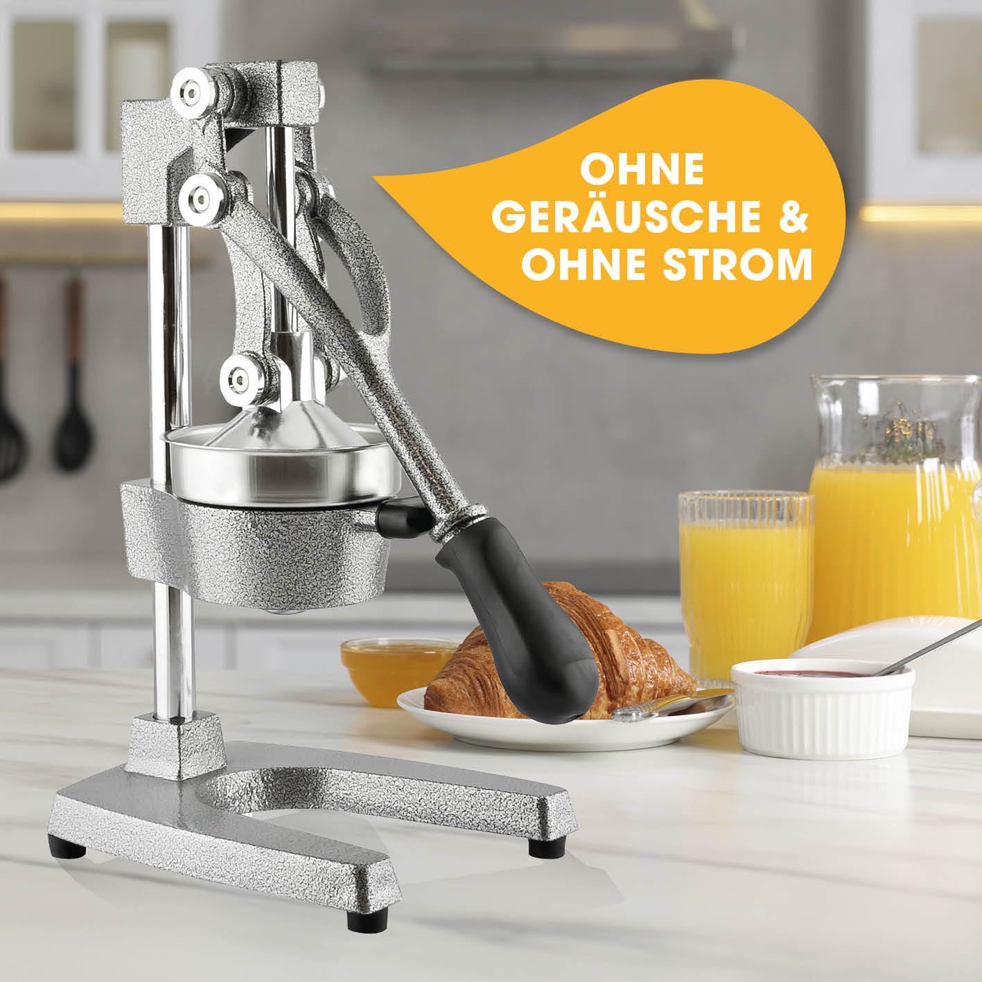 Lumaland Juicer Made of Stainless Steel, High-quality Citrus Juicer With Lever In Various Designs