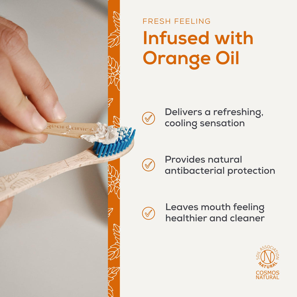 Georganics Natural Toothpaste 120ml - Spearmint | Remineralising Natural Toothpaste, Fluoride Free + SLS Free (120ml)