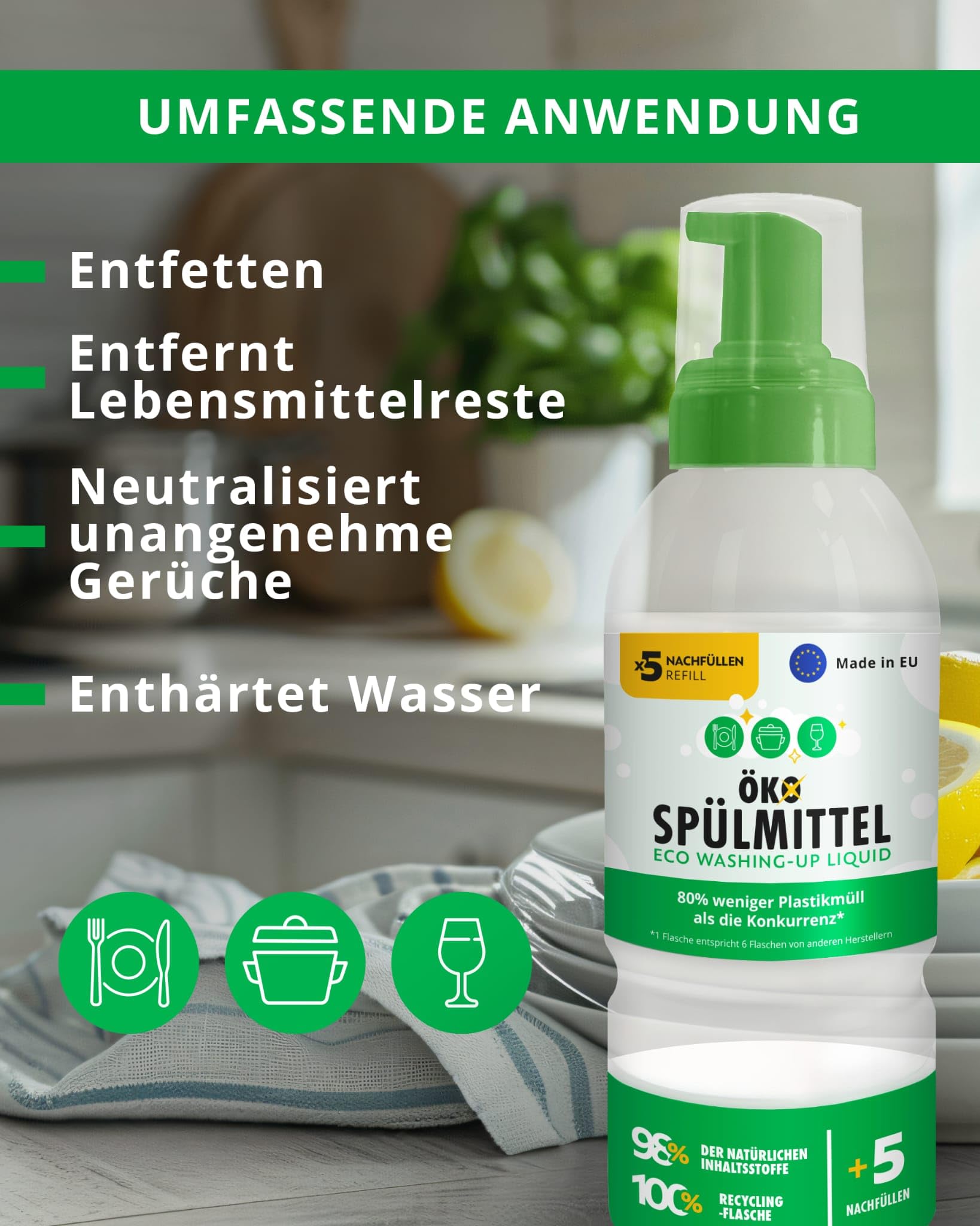 Öko Spülmaschinentabs Ohne Plastik All in One [30st.] Vorrat Für Einen Monat Zitronenduft Dreilagig Eco Geschirrspültabs Dishwasher Tablets Spülmaschinen Tabs Für Geschirrspüler