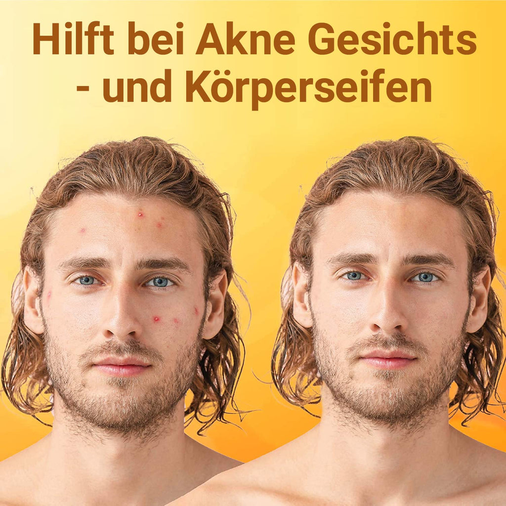 O Naturals 100% Natürliche und Biologische Barseife - Festes Duschgel Naturkosmetic Dusch Seife Vegan Zitrus Seife Hände Gesicht Körper mit Vitamin C & E Hydratiert die Haut