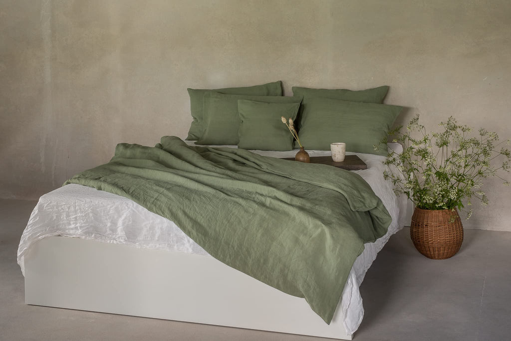 Linen Bed Linen Set, 100% Natural Linen Bed Linen, Stonewashed