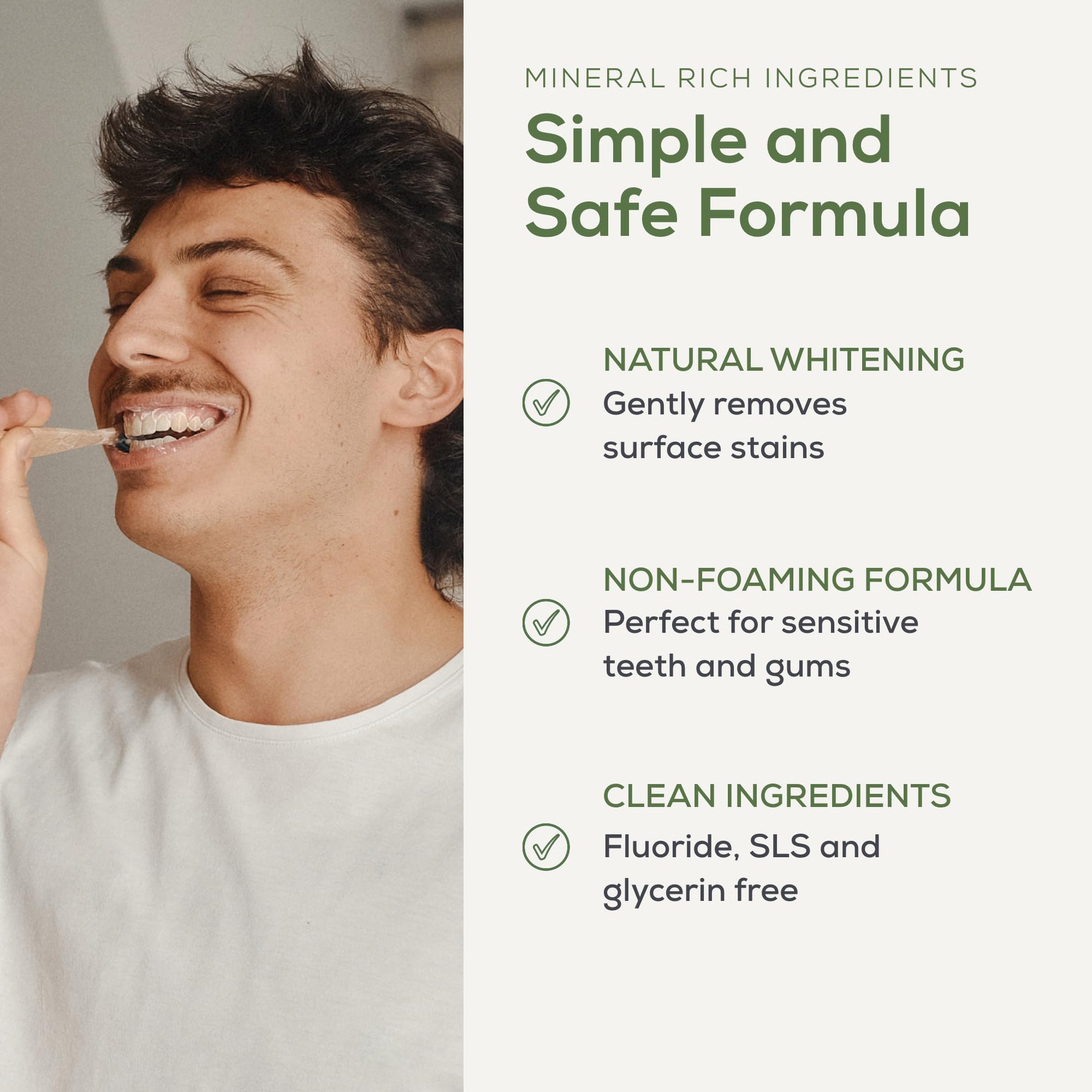 Georganics Natural Toothpaste 120ml - Spearmint | Remineralising Natural Toothpaste, Fluoride Free + SLS Free (120ml)
