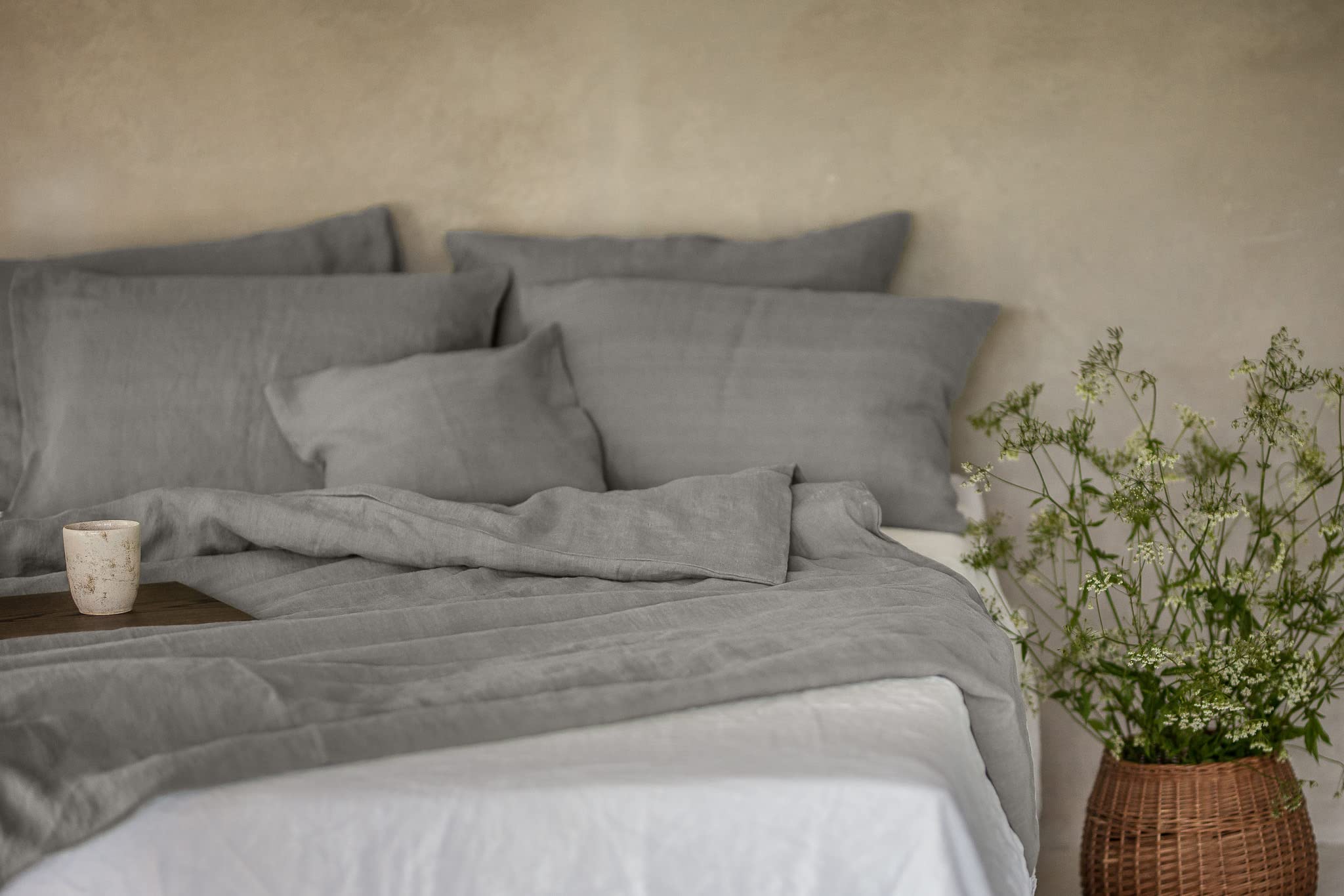 Linen Bed Linen Set, 100% Natural Linen Bed Linen, Stonewashed