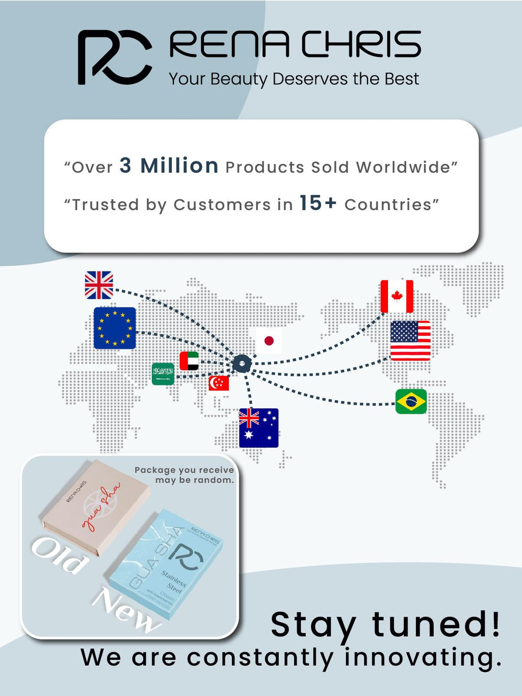 Rena Chris Stainless Steel Gua Sha Stone, Guasha Stone for Jaw Lines Firming and Reducing Face Swelling, Skin Care Gift - Silver