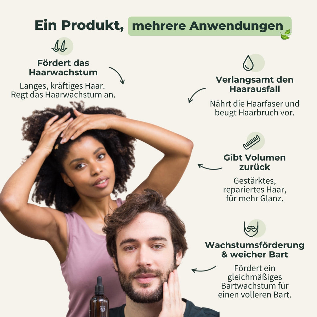 BIONOBLE Rizinusöl Kaltgepresst Bio - 100% Natürlich, Ohne Hexan - Wachstumsfördernd, Repariert - Rizinusöl Bio Haare, Wimpern, Augenbrauen, Haut - Castor Oil - Glasflasche mit Pumpe - 200ml