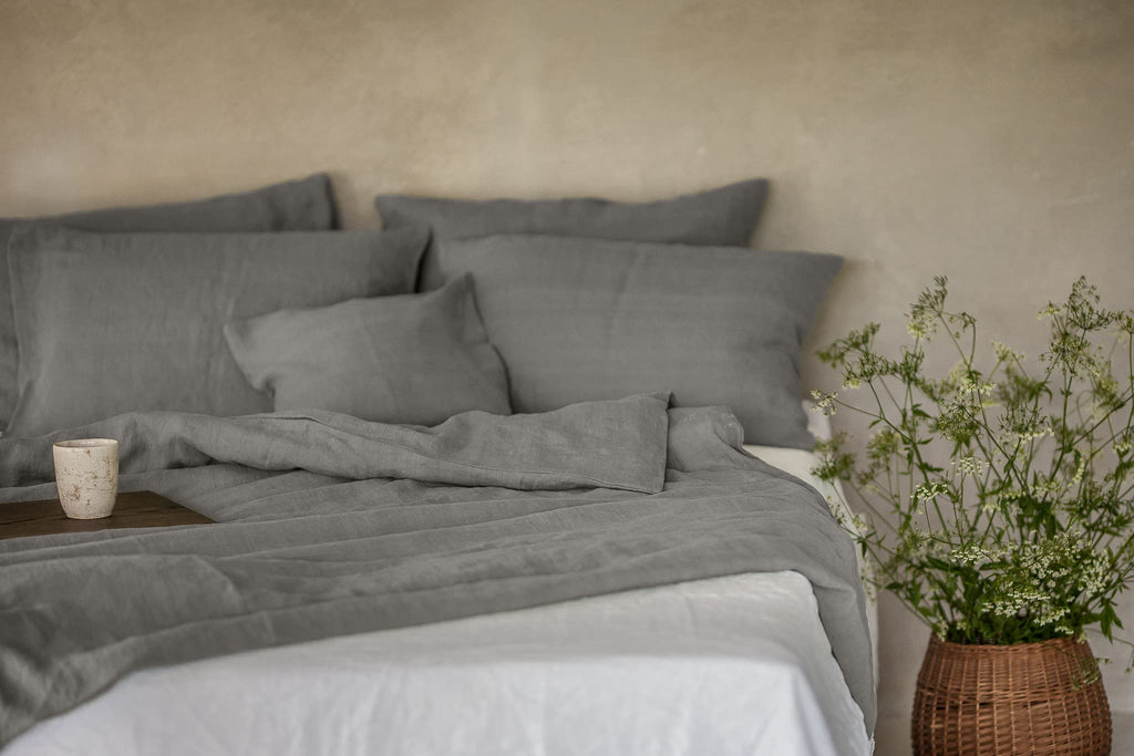 Linen Bed Linen Set, 100% Natural Linen Bed Linen, Stonewashed