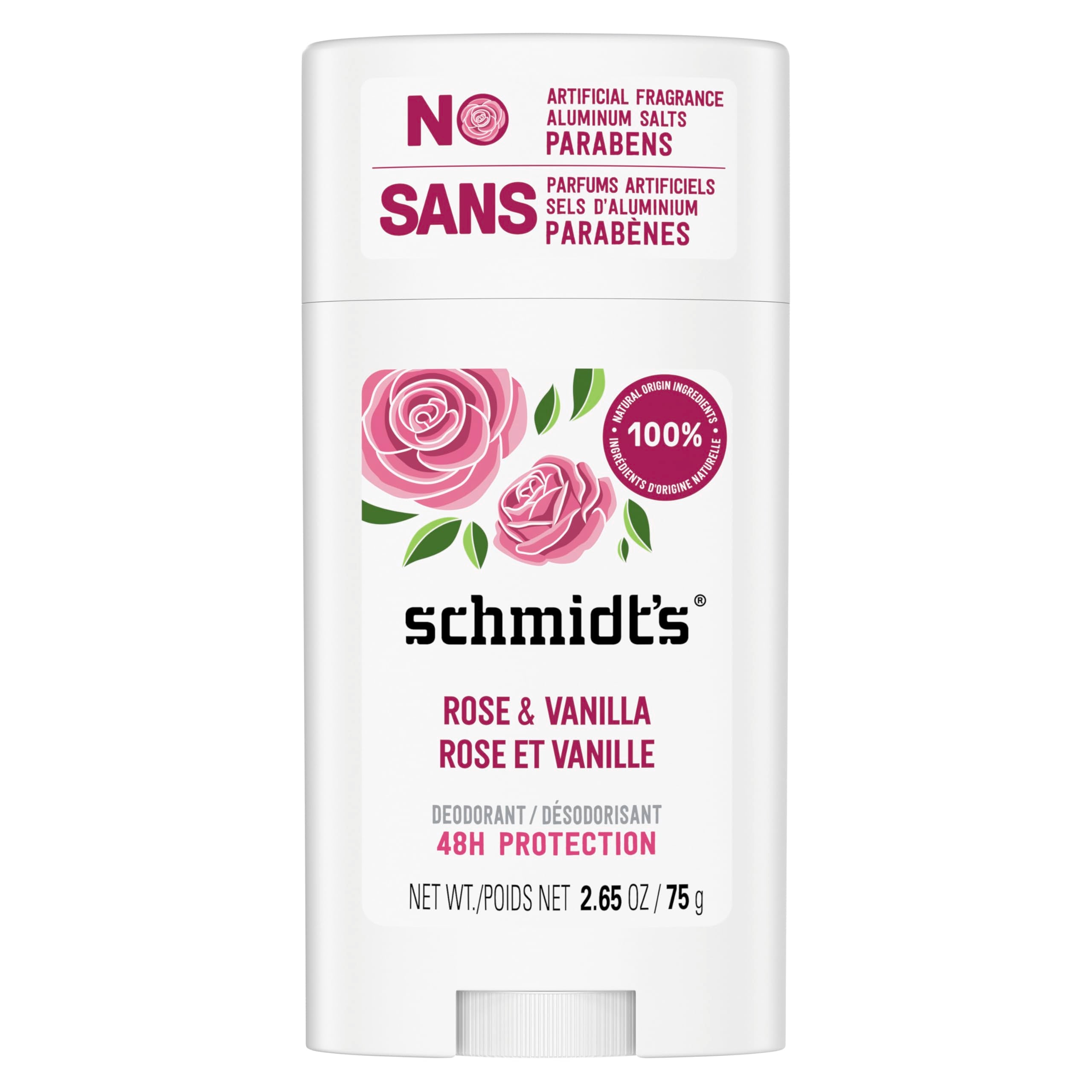 Schmidt's Natural Deodorant Stick Lavender & Sage Deodorant without Aluminium for Long-Lasting Freshness 75 g Pack of 1