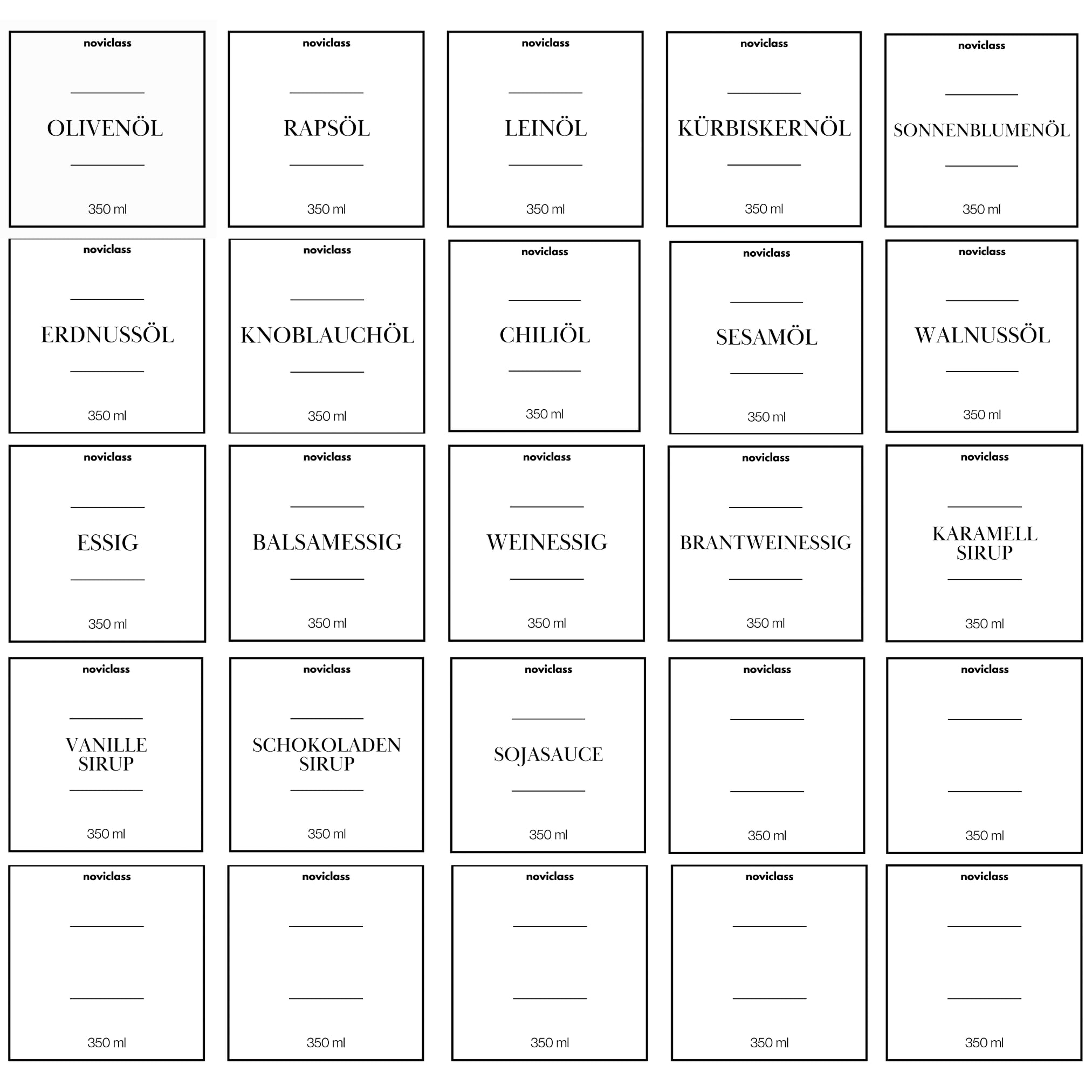 Ölflasche Essig und Ölflaschen Set Flaschen zum Befüllen (2x500ml ohne Etiketten und Trichter)