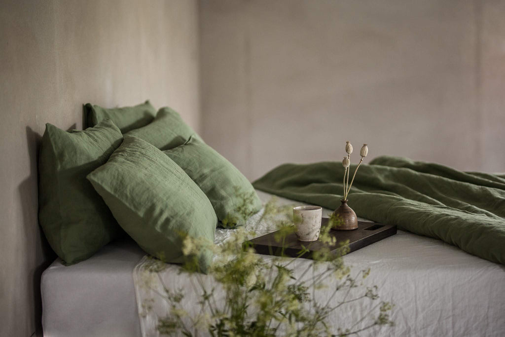 Linen Bed Linen Set, 100% Natural Linen Bed Linen, Stonewashed