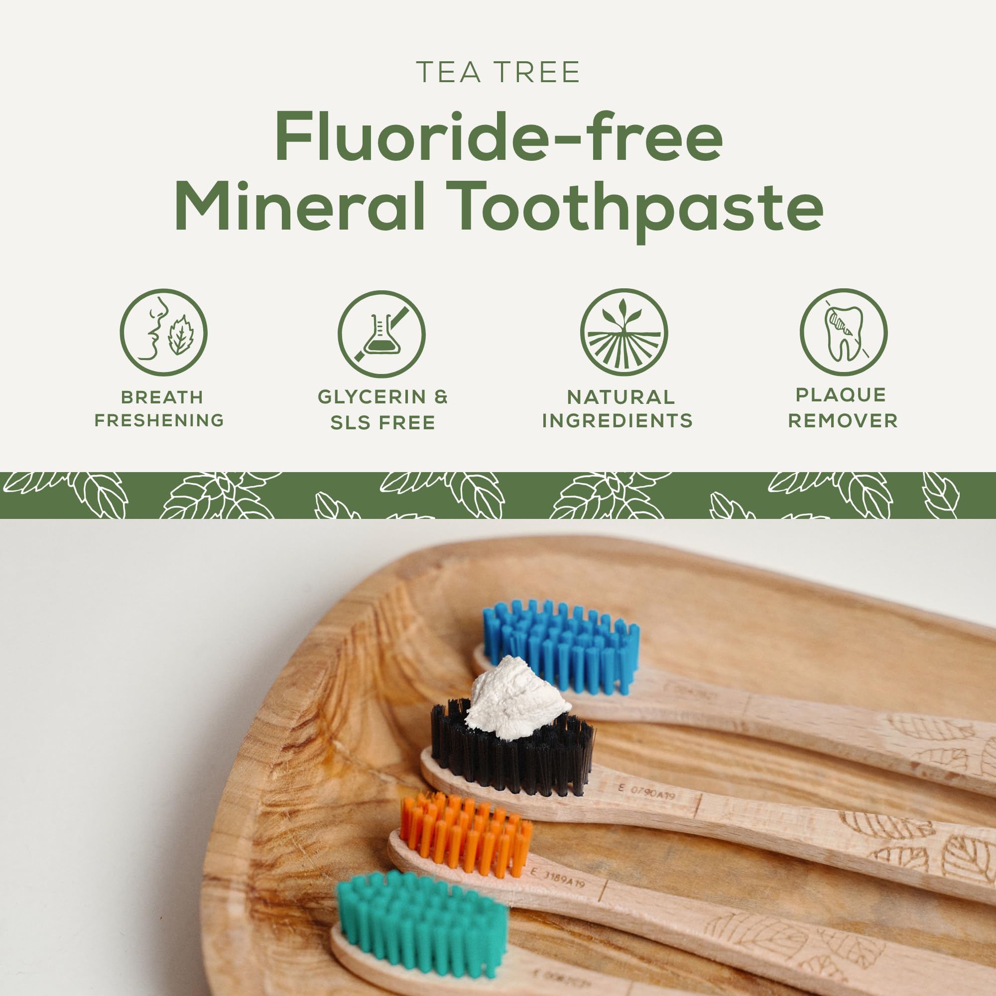 Georganics Natural Toothpaste 120ml - Spearmint | Remineralising Natural Toothpaste, Fluoride Free + SLS Free (120ml)