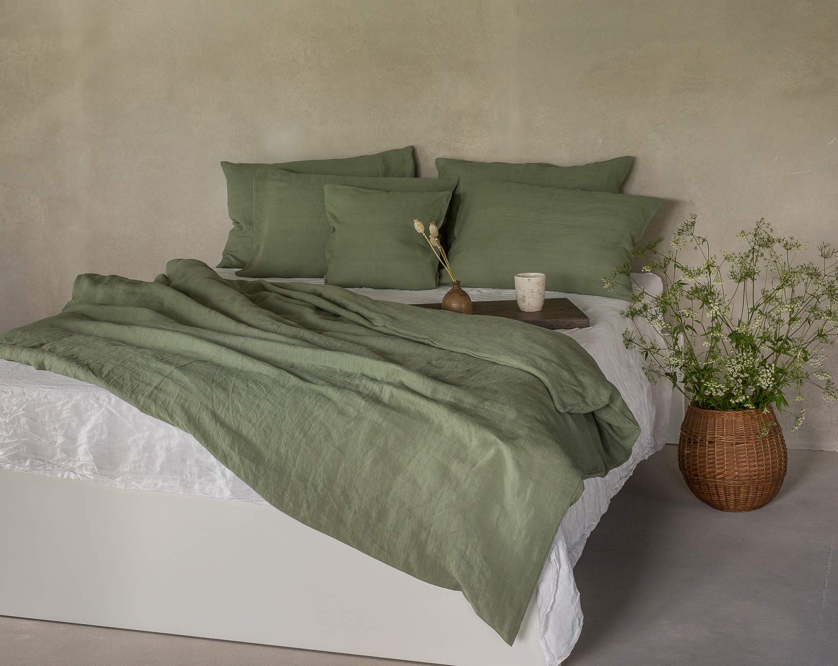 Linen Bed Linen Set, 100% Natural Linen Bed Linen, Stonewashed