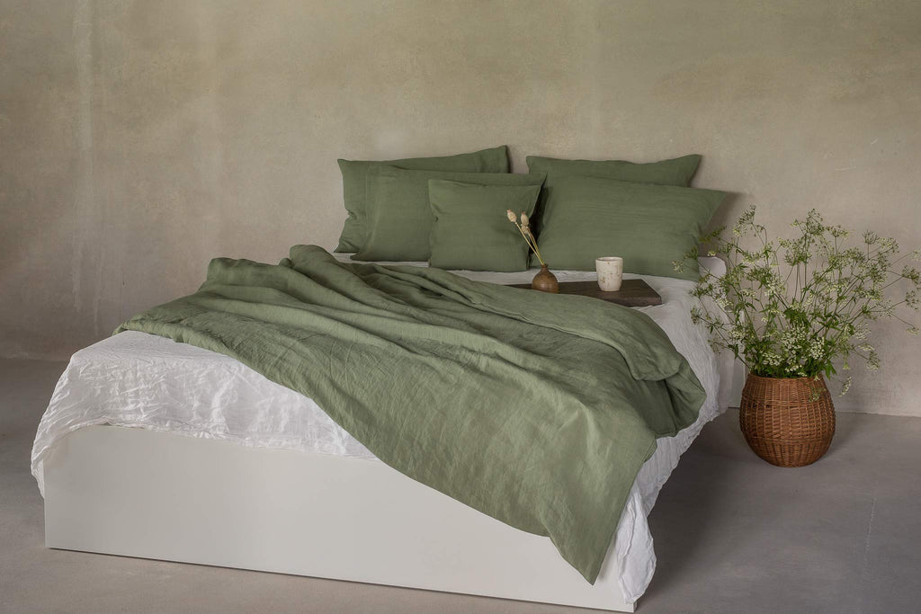 Linen Bed Linen Set, 100% Natural Linen Bed Linen, Stonewashed