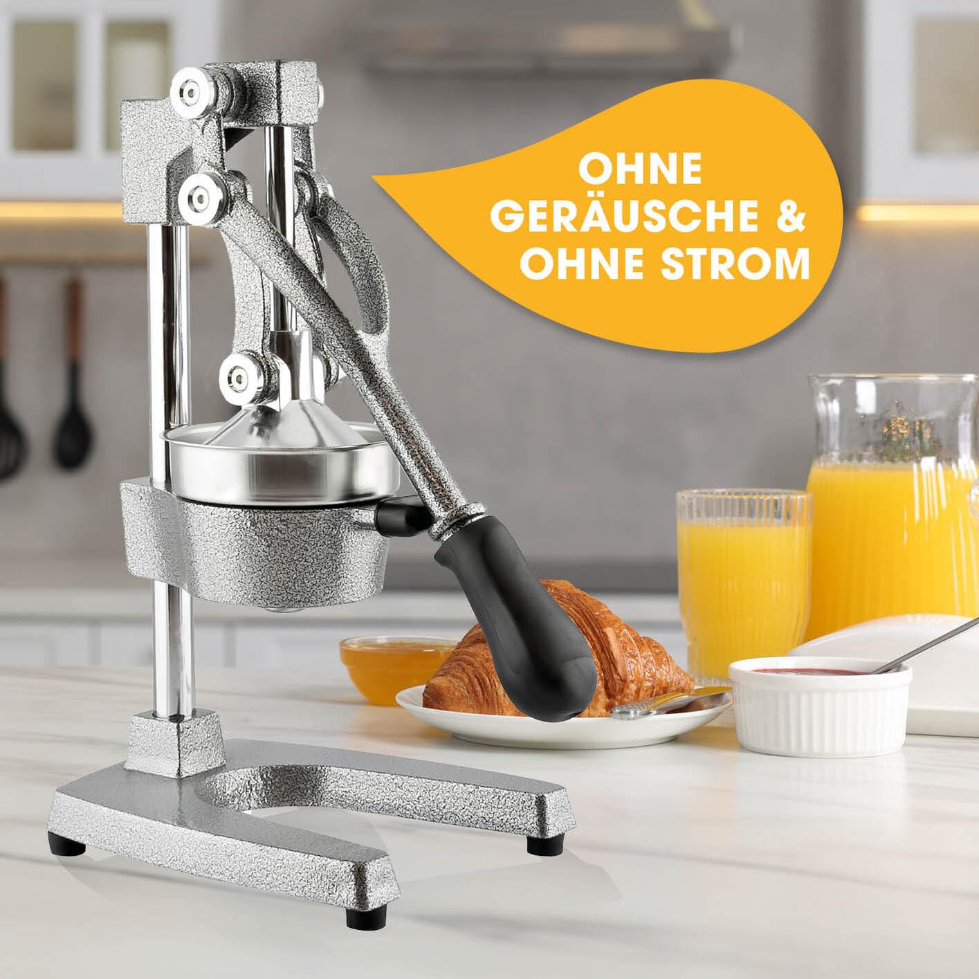 Lumaland Juicer Made of Stainless Steel, High-quality Citrus Juicer With Lever In Various Designs