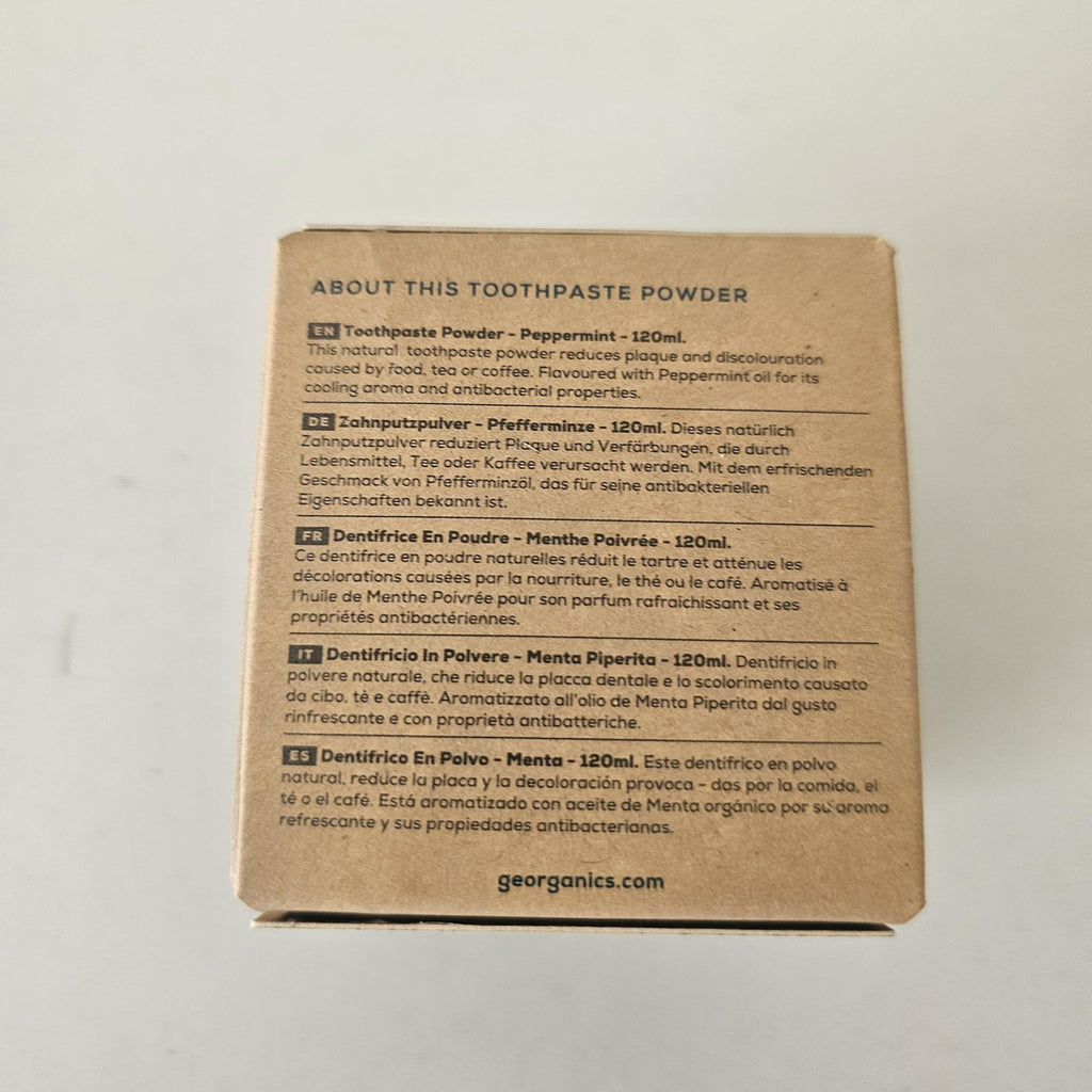Georganics Natural Toothpaste 120ml - Spearmint | Remineralising Natural Toothpaste, Fluoride Free + SLS Free (120ml)