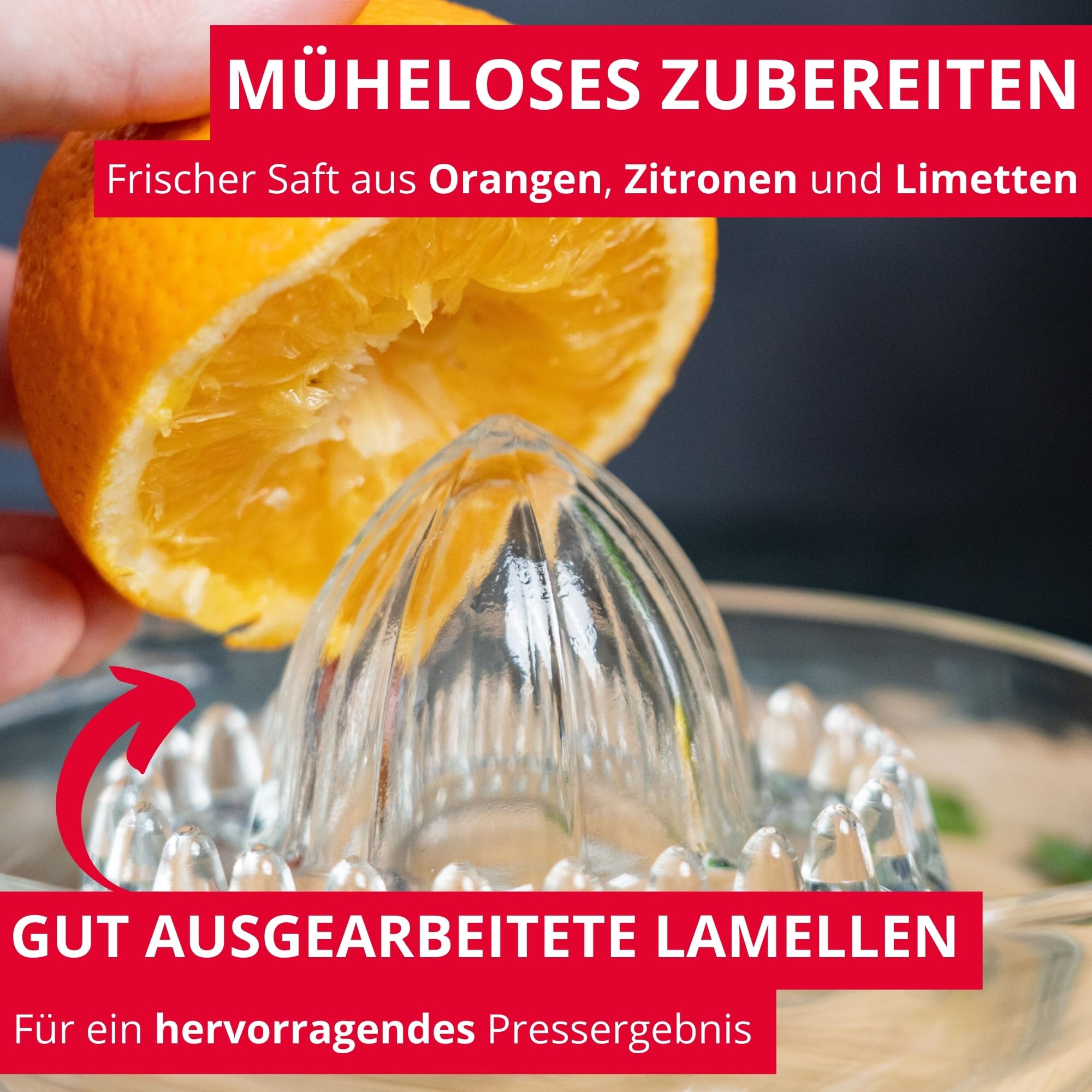 Westmark 30822260 Citrus and Orange Squeezer Capacity 250 ml Glass Transparent