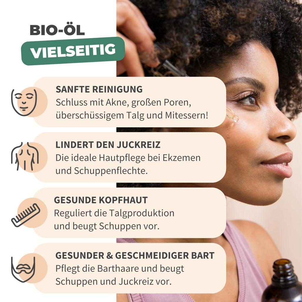 BIONOBLE Rizinusöl Kaltgepresst Bio - 100% Natürlich, Ohne Hexan - Wachstumsfördernd, Repariert - Rizinusöl Bio Haare, Wimpern, Augenbrauen, Haut - Castor Oil - Glasflasche mit Pumpe - 200ml